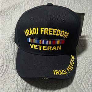 Iraqi Freedom Veteran Black Cap